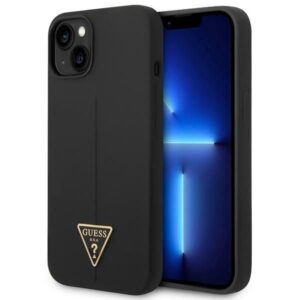 Aizmugurējais vāciņš Guess  Guess GUHCP14MSLTGK iPhone 14 Plus 6.7" black/black hardcase Silicone Triangle