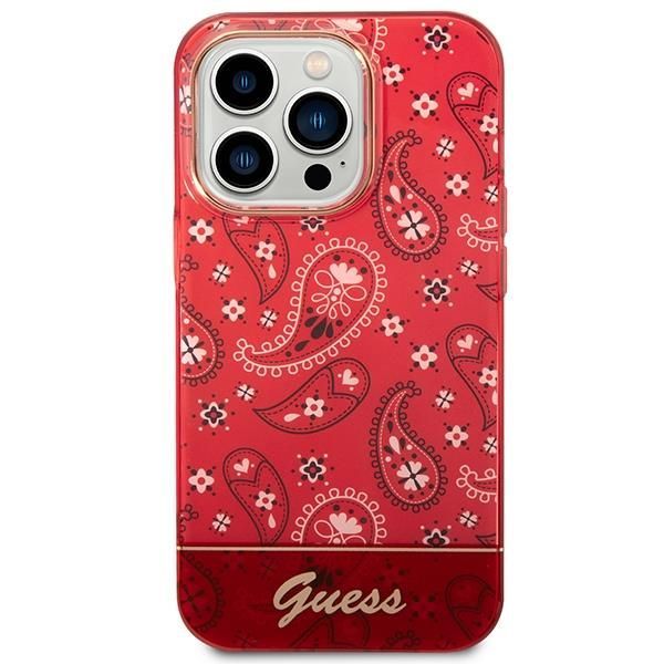 Tagakaaned Guess Guess GUHCP14XHGBNHR iPhone 14 Pro Max 6.7" red/red hardcase Bandana Paisley