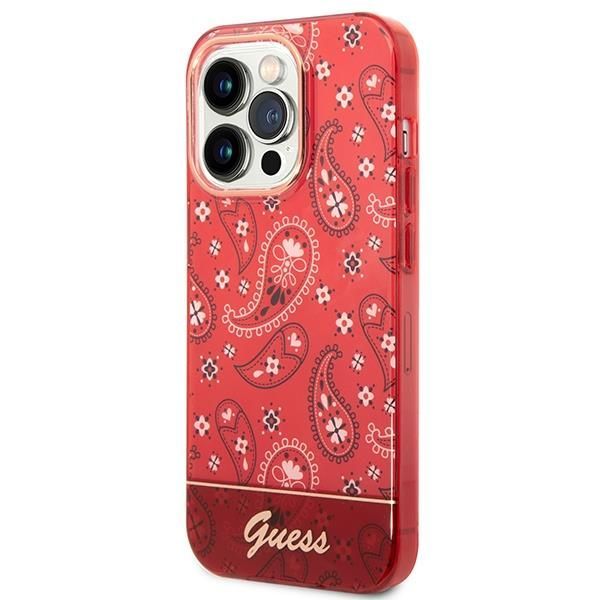 Tagakaaned Guess Guess GUHCP14XHGBNHR iPhone 14 Pro Max 6.7" red/red hardcase Bandana Paisley