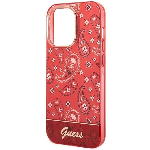 Tagakaaned Guess Guess GUHCP14XHGBNHR iPhone 14 Pro Max 6.7" red/red hardcase Bandana Paisley