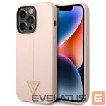Tagakaaned Guess  Guess GUHCP14XSLTGP iPhone 14 Pro Max 6.7" pink/pink hardcase Silicone Triangle 