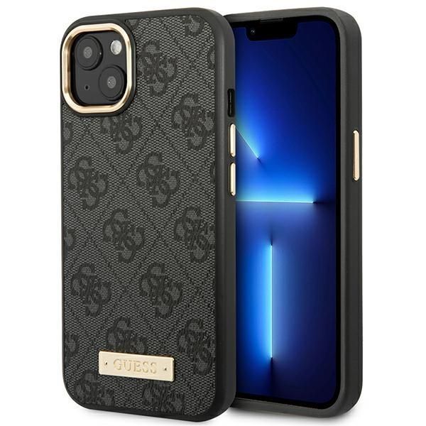 Tagakaaned Guess Guess GUHMP14MU4GPRK iPhone 14 Plus 6.7 "black / black hard case 4G Logo Plate MagSafe