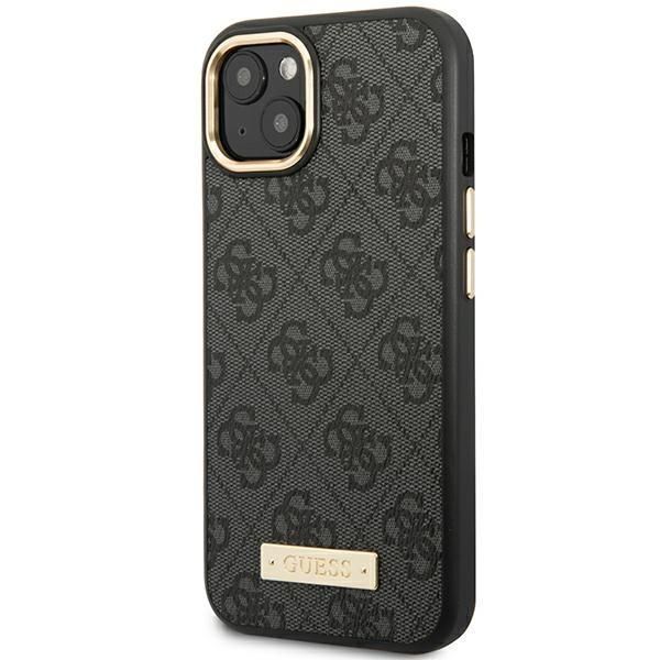 Tagakaaned Guess Guess GUHMP14MU4GPRK iPhone 14 Plus 6.7 "black / black hard case 4G Logo Plate MagSafe