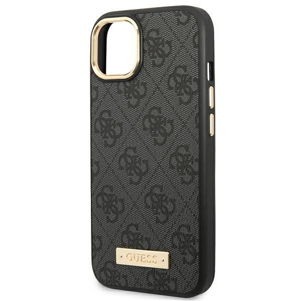 Tagakaaned Guess Guess GUHMP14MU4GPRK iPhone 14 Plus 6.7 "black / black hard case 4G Logo Plate MagSafe
