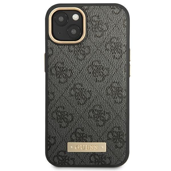 Tagakaaned Guess Guess GUHMP14MU4GPRK iPhone 14 Plus 6.7 "black / black hard case 4G Logo Plate MagSafe