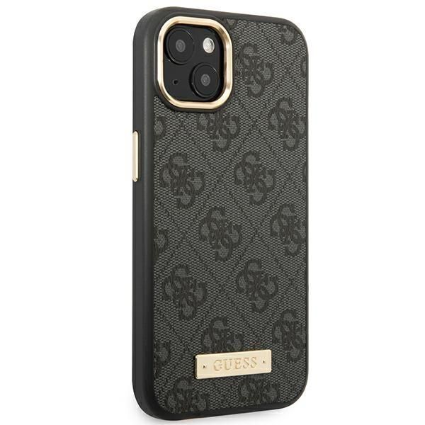 Tagakaaned Guess Guess GUHMP14MU4GPRK iPhone 14 Plus 6.7 "black / black hard case 4G Logo Plate MagSafe