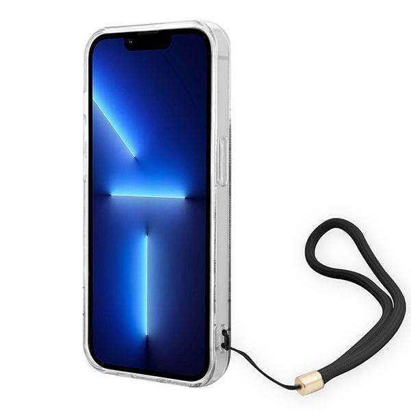 Tagakaaned Guess Guess GUOHCP14LH4STK iPhone 14 Pro 6.1 "black / black hardcase 4G Print Strap