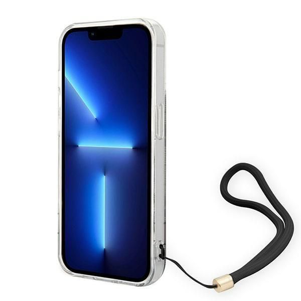 Tagakaaned Guess Guess GUOHCP14LH4STW iPhone 14 Pro 6.1 "brown / brown hardcase 4G Print Strap