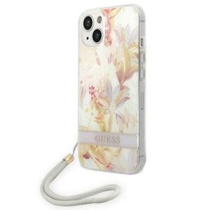 Nugarėlės dėklai Guess  Guess GUOHCP14MHFLSU iPhone 14 Plus 6.7 "purple / purple hardcase Flower Strap