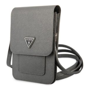 Case universal for sports Guess  Guess Handbag GUWBSATMGR gray / gray Saffiano Triangle 