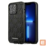 Back panel cover Karl Lagerfeld  Karl Lagerfeld KLHCP13LMNMP1K iPhone 13 Pro / 13 6.1 "hardcase black / black Monogram Plaque 