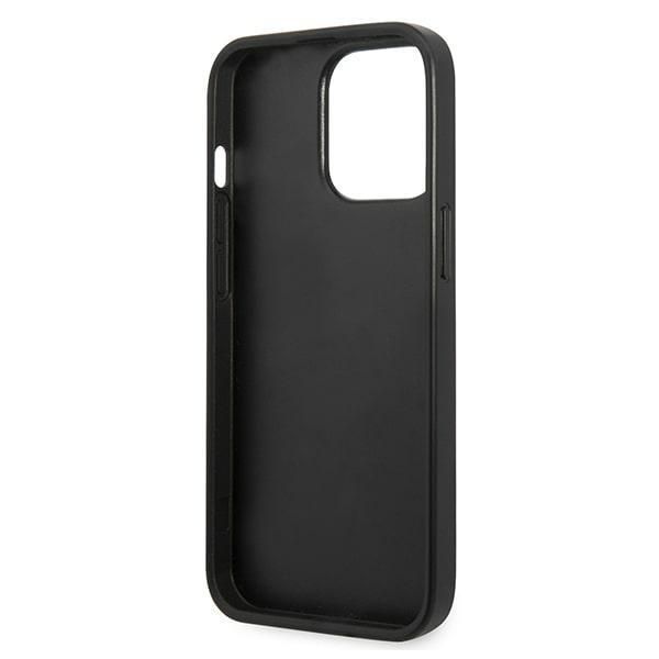 Back panel cover Karl Lagerfeld Karl Lagerfeld KLHCP13LMNMP1K iPhone 13 Pro / 13 6.1 "hardcase black / black Monogram Plaque