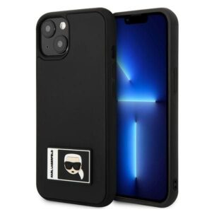 Aizmugurējais vāciņš Karl Lagerfeld  Karl Lagerfeld KLHCP13M3DKPK iPhone 13 6,1" czarny/black hardcase Ikonik Patch 