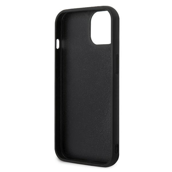 Back panel cover Karl Lagerfeld Karl Lagerfeld KLHCP13M3DKPK iPhone 13 6,1" czarny/black hardcase Ikonik Patch