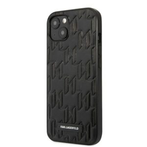 Aizmugurējais vāciņš Karl Lagerfeld  Karl Lagerfeld KLHCP13SMNMP1K iPhone 13 mini 5,4 "hardcase black / black Monogram Plaque 