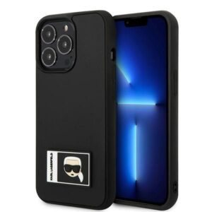 Aizmugurējais vāciņš Karl Lagerfeld  Karl Lagerfeld KLHCP13X3DKPK iPhone 13 Pro Max 6,7" czarny/black hardcase Ikonik Patch 