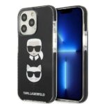 Aizmugurējais vāciņš Karl Lagerfeld  Karl Lagerfeld KLHCP13XTPE2TK iPhone 13 Pro Max 6,7" hardcase czarny/black Karl&Choupette Head 