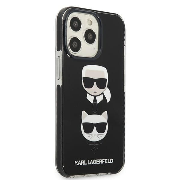 Back panel cover Karl Lagerfeld Karl Lagerfeld KLHCP13XTPE2TK iPhone 13 Pro Max 6,7" hardcase czarny/black Karl&Choupette Head
