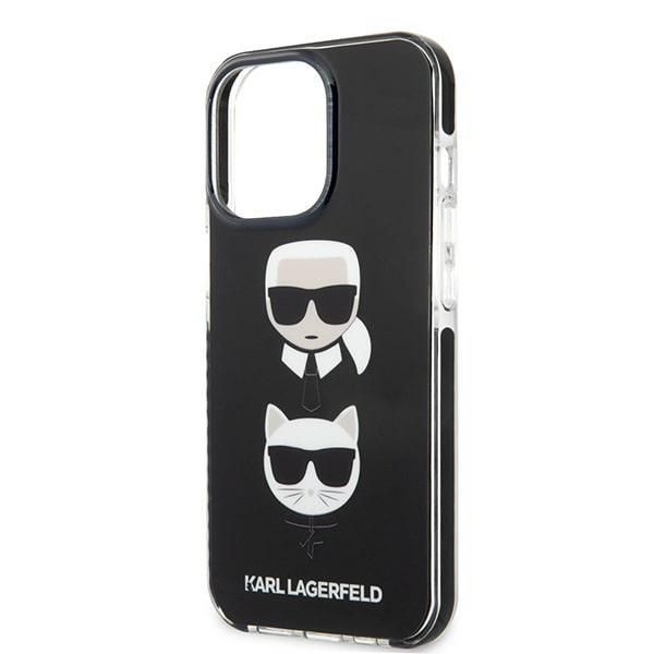 Back panel cover Karl Lagerfeld Karl Lagerfeld KLHCP13XTPE2TK iPhone 13 Pro Max 6,7" hardcase czarny/black Karl&Choupette Head