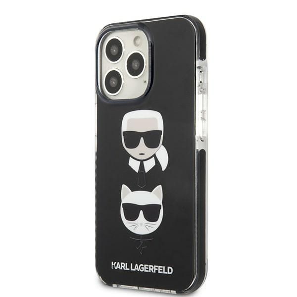 Back panel cover Karl Lagerfeld Karl Lagerfeld KLHCP13XTPE2TK iPhone 13 Pro Max 6,7" hardcase czarny/black Karl&Choupette Head