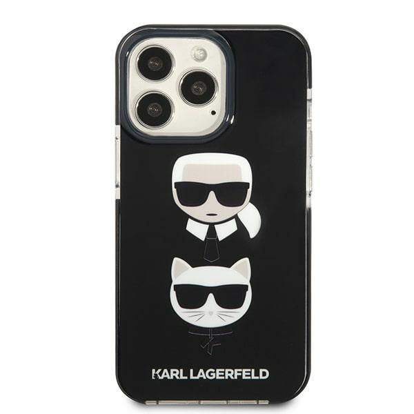 Back panel cover Karl Lagerfeld Karl Lagerfeld KLHCP13XTPE2TK iPhone 13 Pro Max 6,7" hardcase czarny/black Karl&Choupette Head