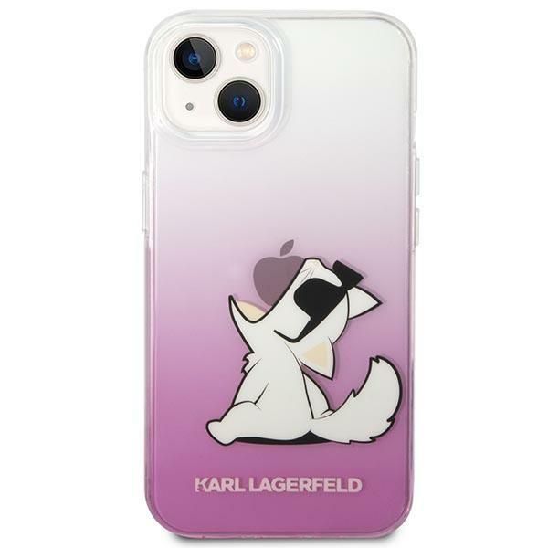 Back panel cover Karl Lagerfeld Karl Lagerfeld KLHCP14MCFNRCPI iPhone 14 Plus 6.7 "hardcase pink / pink Choupette Fun