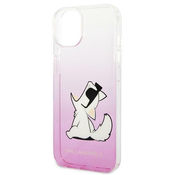 Back panel cover Karl Lagerfeld Karl Lagerfeld KLHCP14MCFNRCPI iPhone 14 Plus 6.7 "hardcase pink / pink Choupette Fun