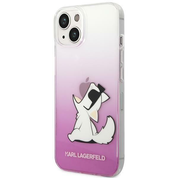 Back panel cover Karl Lagerfeld Karl Lagerfeld KLHCP14MCFNRCPI iPhone 14 Plus 6.7 "hardcase pink / pink Choupette Fun