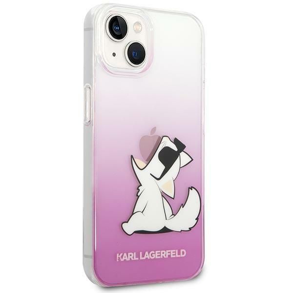 Back panel cover Karl Lagerfeld Karl Lagerfeld KLHCP14MCFNRCPI iPhone 14 Plus 6.7 "hardcase pink / pink Choupette Fun