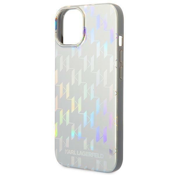 Aizmugurējais vāciņš Karl Lagerfeld Karl Lagerfeld KLHCP14MLGMMSV3 iPhone 14 Plus 6.7 "hardcase silver / silver Monogram Iridescent