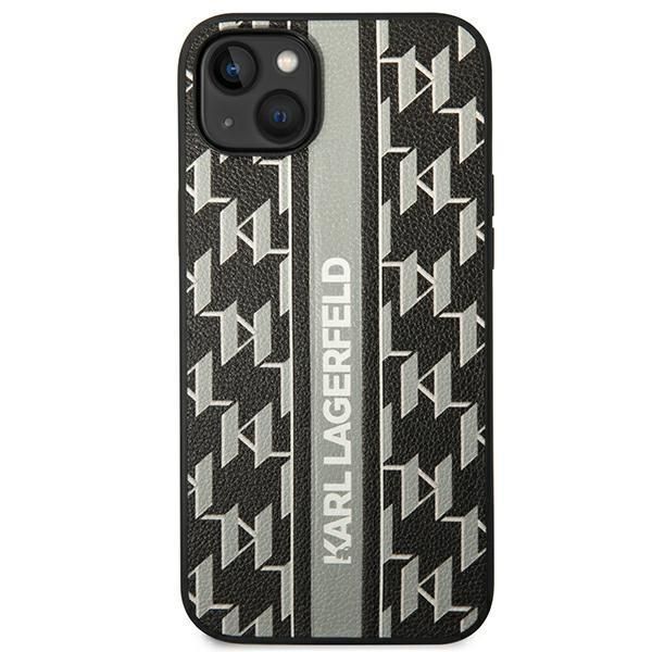 Aizmugurējais vāciņš Karl Lagerfeld Karl Lagerfeld KLHCP14MPGKLSKG iPhone 14 Plus 6.7 "hardcase gray / gray Monogram Stripe