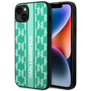 Nugarėlės dėklai Karl Lagerfeld  Karl Lagerfeld KLHCP14MPGKLSKN iPhone 14 Plus 6.7 "hardcase green / green Monogram Stripe 