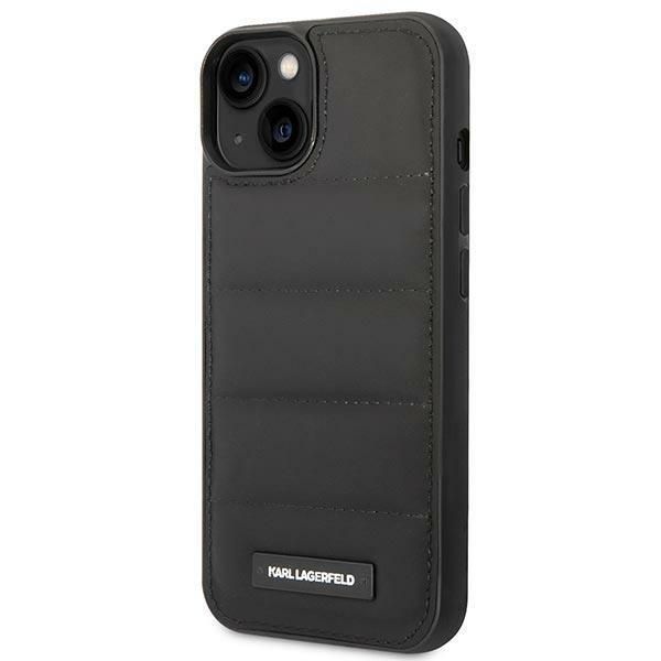 Back panel cover Karl Lagerfeld Karl Lagerfeld KLHCP14MPSQAK iPhone 14 Plus 6,7" hardcase czarny/black Puffy Elongated Logo
