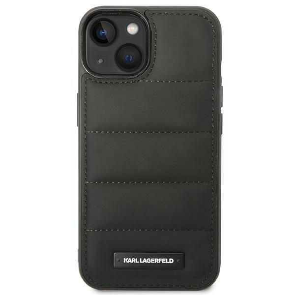Back panel cover Karl Lagerfeld Karl Lagerfeld KLHCP14MPSQAK iPhone 14 Plus 6,7" hardcase czarny/black Puffy Elongated Logo