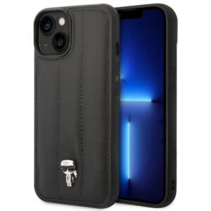 Nugarėlės dėklai Karl Lagerfeld  Karl Lagerfeld KLHCP14MPSQPK iPhone 14 Plus 6,7" hardcase czarny/black Puffy Ikonik Pin 