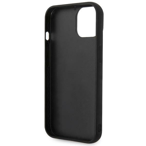 Back panel cover Karl Lagerfeld Karl Lagerfeld KLHCP14MPSQPK iPhone 14 Plus 6,7" hardcase czarny/black Puffy Ikonik Pin