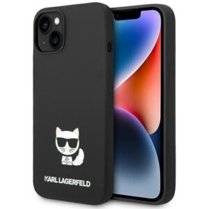 Nugarėlės dėklai Karl Lagerfeld  Karl Lagerfeld KLHCP14MSLCTBK iPhone 14 Plus 6.7 "hardcase black / black Silicone Choupette Body 