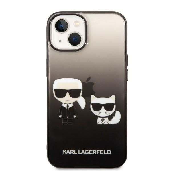 Aizmugurējais vāciņš Karl Lagerfeld Karl Lagerfeld KLHCP14MTGKCK iPhone 14 Plus 6,7 "hardcase black / black Gradient Ikonik Karl & Choupette