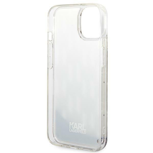 Aizmugurējais vāciņš Karl Lagerfeld Karl Lagerfeld KLHCP14SLMNMS iPhone 14 6.1 "hardcase silver / silver Liquid Glitter Monogram