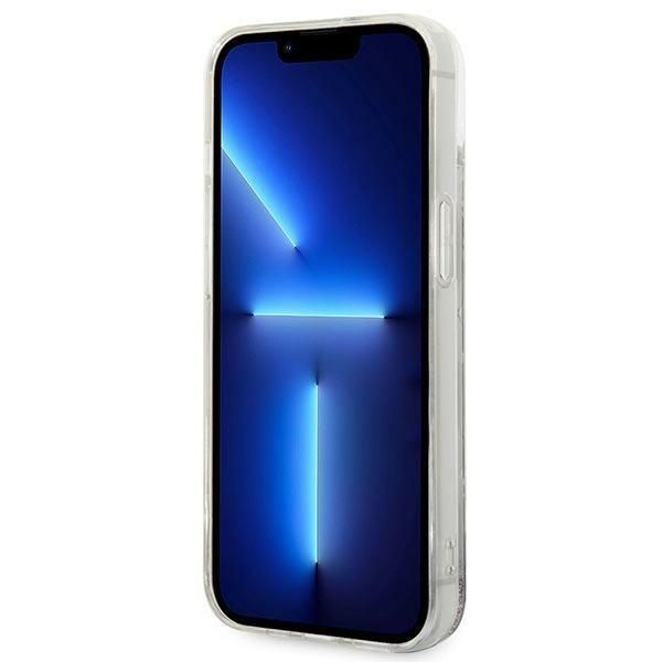 Aizmugurējais vāciņš Karl Lagerfeld Karl Lagerfeld KLHCP14SLMNMS iPhone 14 6.1 "hardcase silver / silver Liquid Glitter Monogram