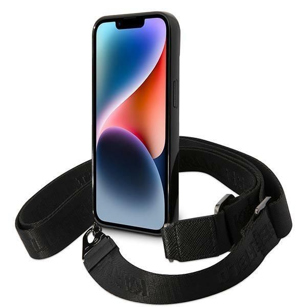 Aizmugurējais vāciņš Karl Lagerfeld Karl Lagerfeld KLHCP14SSTSTP iPhone 14 6.1 "hardcase pink / pink Color Stripes Strap