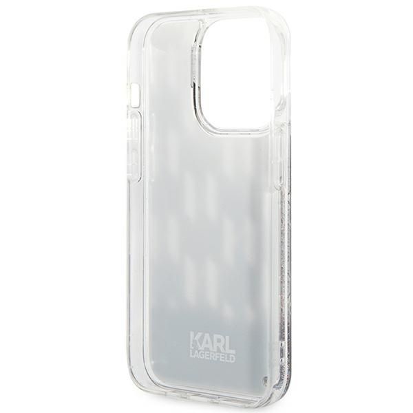 Aizmugurējais vāciņš Karl Lagerfeld Karl Lagerfeld KLHCP14XLMNMK iPhone 14 Pro Max 6.7 "hardcase black / black Liquid Glitter Monogram