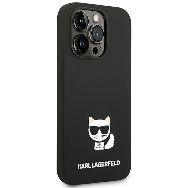 Nugarėlės dėklai Karl Lagerfeld Karl Lagerfeld KLHCP14XSLCTBK iPhone 14 Pro Max 6.7 "hardcase black / black Silicone Choupette Body