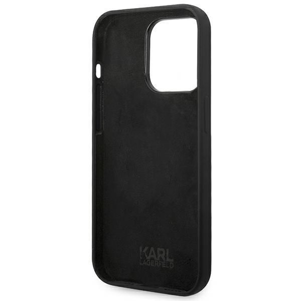 Nugarėlės dėklai Karl Lagerfeld Karl Lagerfeld KLHCP14XSLCTBK iPhone 14 Pro Max 6.7 "hardcase black / black Silicone Choupette Body
