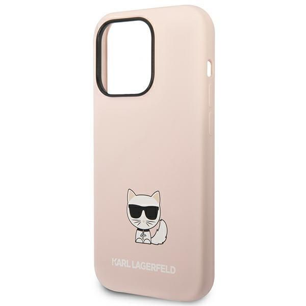 Nugarėlės dėklai Karl Lagerfeld Karl Lagerfeld KLHCP14XSLCTPI iPhone 14 Pro Max 6.7 "hardcase light pink / light pink Silicone Choupette Body