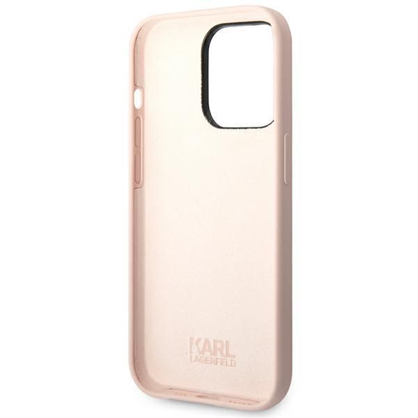 Nugarėlės dėklai Karl Lagerfeld Karl Lagerfeld KLHCP14XSLCTPI iPhone 14 Pro Max 6.7 "hardcase light pink / light pink Silicone Choupette Body