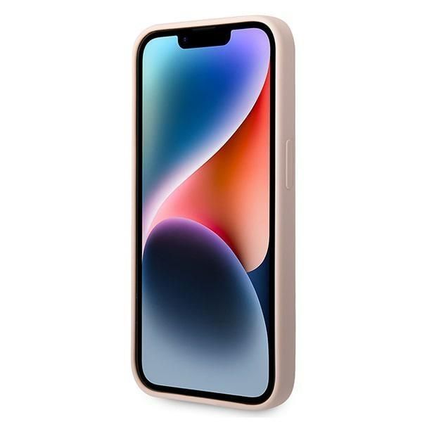 Aizmugurējais vāciņš Karl Lagerfeld Karl Lagerfeld KLHMP14LSLKHLP iPhone 14 Pro 6.1 "hardcase light pink / light pink Silicone Karl`s Head Magsafe