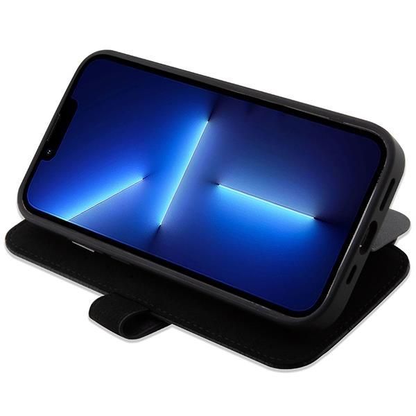 Tagakaaned BMW Case BMW BMBKP14X22RDPK iPhone 14 Pro Max 6.7" black/black bookcase Leather Textured&Stripe