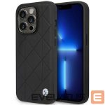 Tagakaaned BMW  Case BMW BMHCP14L22RQDK iPhone 14 Pro 6.1" black/black Leather Quilted 