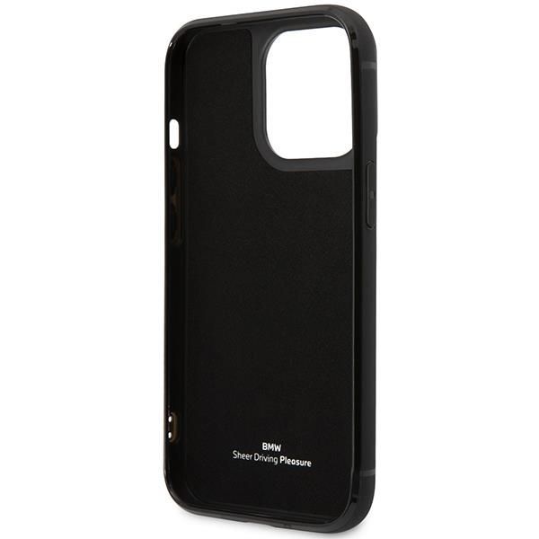 Tagakaaned BMW Case BMW BMHCP14X22RSEPK iPhone 14 Pro Max 6.7" black/black Leather Card Slot